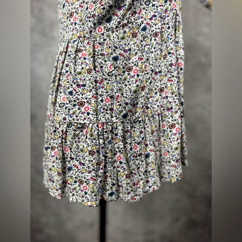 Jane and Delancey Multicolor CottageCore Floral Tunic Top Peplum size M - Picture 4 of 12